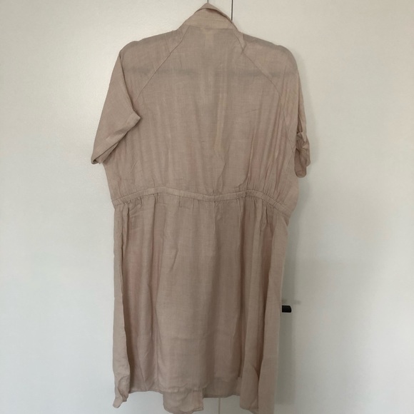 NWT Thyme Maternity Shirt Dress with Collar - Picture 2 of 5